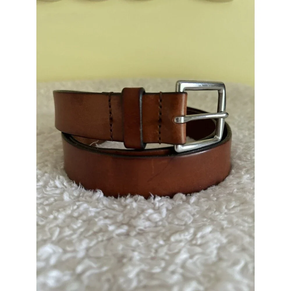 BANANA REPUBLIC Mens Belt Size 36 Cowhide Italian Leather Belt Brown